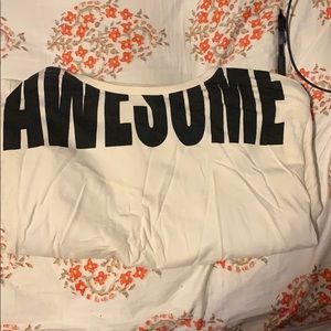 Awesome print sweatshirt